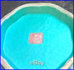 Fine large antique 19th cent chinese porcelain bowl enamel colours