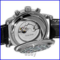 Heritor Automatic Legacy Chinese Movement Genuine Leather Watch Stainless Steel