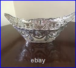 Indian antique/vintage silver ornate pierced dish 99 grams marked 800