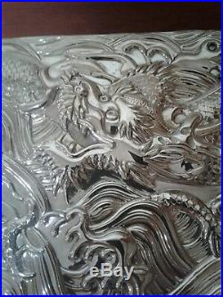 Japanese Chinese / Sterling / Solid Silver Massive Dragon Box