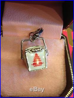 Juicy Couture Chinese Takeout Box Charm RARE SILVER