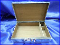 Large Luen Wo Chinese Export Sterling Silver Box Excellent Condition