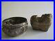 Lot-Of-2-Metal-Sculpture-Silver-Plated-Bowl-Thai-Chinese-Trinket-Box-Creature-01-xkml
