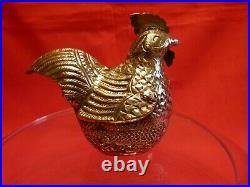 MOST BIZARRE (Probably)CHINESE / INDIAN RING BOX IN THE FORM OF A CHICKEN. WEIRD