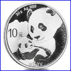 Monster Box of 450 2019 30 gram Chinese Silver Panda 10 Yuan. 999 Fine BU 30