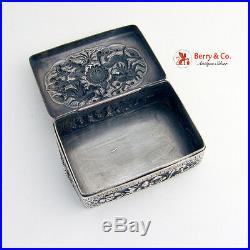 Mythical Snuff Box Chinese Export Silver 1900