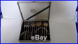Nice Chinese Export Silver With Enamel 12 Piece Spoons & Forks Desert Set Boxed