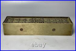 Old Chinese Silver White Bronze Dynasty brass HandMade incense burner Box