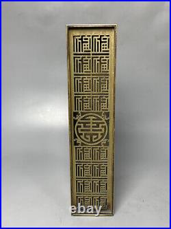 Old Chinese Silver White Bronze Dynasty brass HandMade incense burner Box