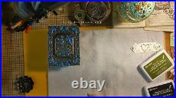 Qing Dyn Chinese Export Silver & Enamel Opium Box Trays Foo Dogs Chrysanthemum