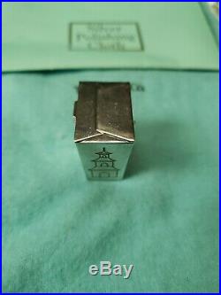 RARE Vintage Tiffany & Co Sterling Silver Chinese Take Out Pill Box 925