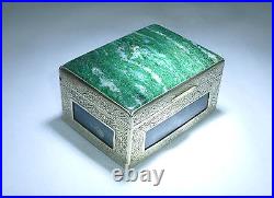 Rare Casket Box About 1900 Jade Silver China