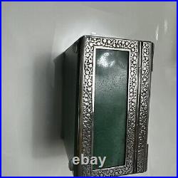 Rare Casket Box About 1900 Jade Silver China