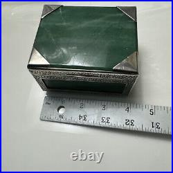 Rare Casket Box About 1900 Jade Silver China