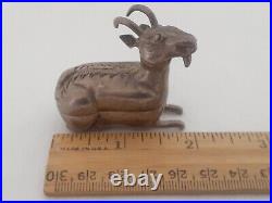 Rare Vintage Cambodian/Asian Ram Pure Silver Ceremonial Ram Figurine Trinket Box