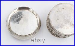 SOLID SILVER BOX CHINA INDOCHINA 19th century 203 gr Chinese silver box