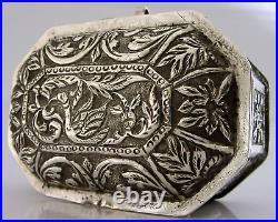 SUPERB CHINESE CHINA STRAITS SOLID SILVER CHEST TABLE BOX c1900 ANTIQUE 204g