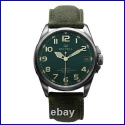 Seagull Automatic Mechanical Watch Chinese Military Wristwatch Canvas Sapphire