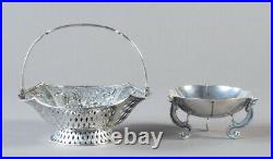 Set Of Antique Chinese Export Silver Wang Hing