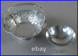 Set Of Antique Chinese Export Silver Wang Hing