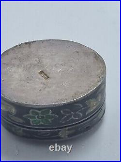 Silver box 925, enamel lacquer, China