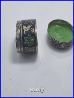 Silver box 925, enamel lacquer, China