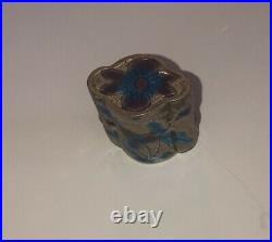 Small Chinese Silver Cloisonne Enamel Opium Or Pill Canister Jar Box