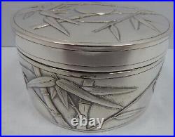 Solid Silver Chinese Round Box. 1900