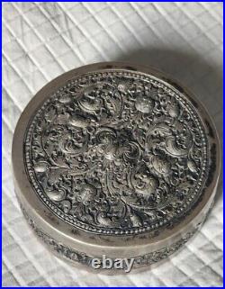 Sterling Silver SILVER Chinese 19th Century Case Box 84 Grams