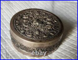 Sterling Silver SILVER Chinese 19th Century Case Box 84 Grams