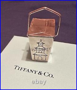 Sterling Silver Tiffany & Co Chinese Take Out Trinket Pill Box, Never Used