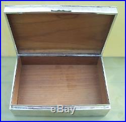 Superb Antique Chinese Export silver cigar box, circa 1930, 1024 grams