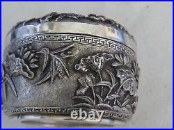 Superb Quality Antique Chinese Export Silver Very Ornate Box