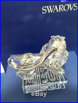 Swarovski Crystal Chinese Zodiac Tiger Silver Shade #1002980 mint with box & COA