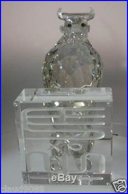 Swarovski Silver Crystal Chinese Zodiac Ox 1121179 Mint In Box