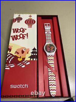 Swatch Chinese New Year Woof Dog Watch 2018 Special Edition New in box