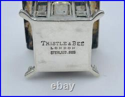 Thistle & Bee London Sterling Silver Chinese Pagoda Temple Pill Box