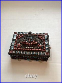 Tibetan Sterling Silver Box