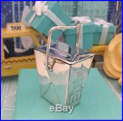 Tiffany & Co Chinese Food Pill Trinket Box Sterling Silver Jewelry 26.3g