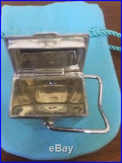 Tiffany & Co Chinese Take Out Sterling 925 Silver Pill Trinket Box Pendant