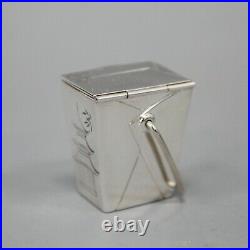 Tiffany & Co Pagoda Chinese Take Out Sterling Silver Pill Box