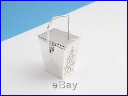 Tiffany & Co RARE VINTAGE Silver Chinese Take Out Pill Box