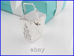 Tiffany & Co Silver Chinese Pagoda Take Out Pill Box Case Box Pouch Card