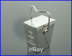 Tiffany & Co. Sterling Silver Chinese Pagoda Take out Pill Box