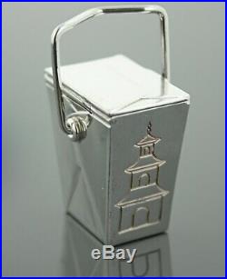 Tiffany & Co. Sterling Silver Chinese Pagoda Take out Pill Box
