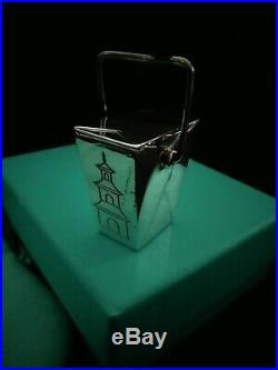 Tiffany & Co Sterling Silver Chinese Pagoda Take out Pill Box- GIFT QUALITY