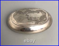 Victorian Chinese Solid Silver Tobacco Box Kwong Man Shing C1890 AEZX