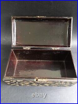 Vietnam Dragon Silver Tray Box Old Box Tray Indochina Chinese Silver XIX