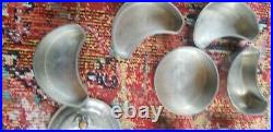 Vintage 21 pc. Large Chinese Pewter Server Figural Marked Complete