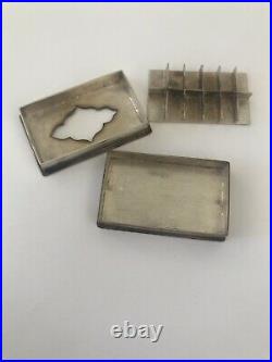 Vintage Chinese Silver Compartments Pill Box